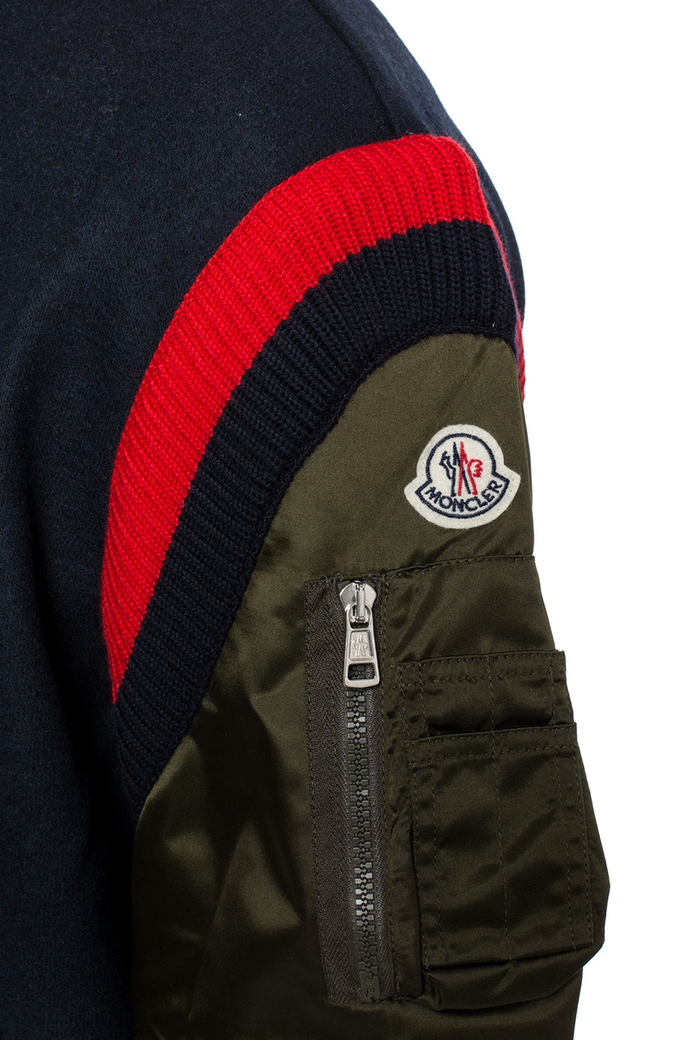 Red moncler bomber on sale jacket